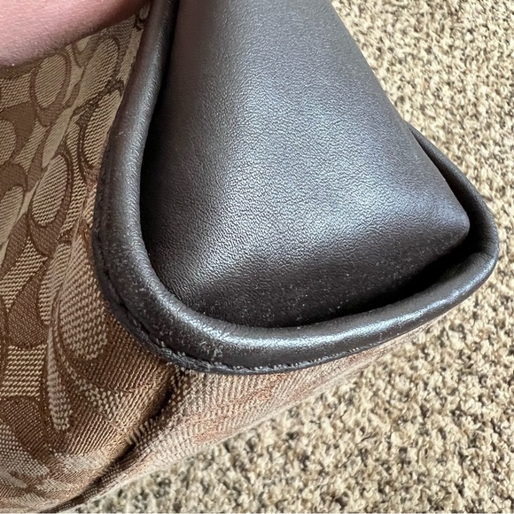 Coach - Signature Jacquard Dufflette - Khaki/Brown/Light Gold - Picture 15 of 15